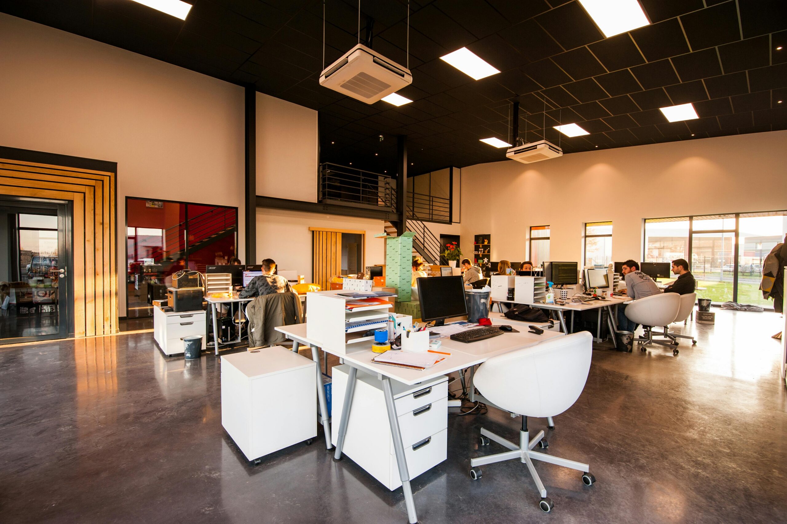 Employees in an office.